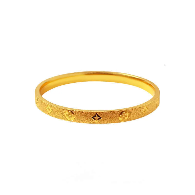 Vintage Floral Motif Bangle Bracelet | Matte Sandblast Finished Cuff for Women